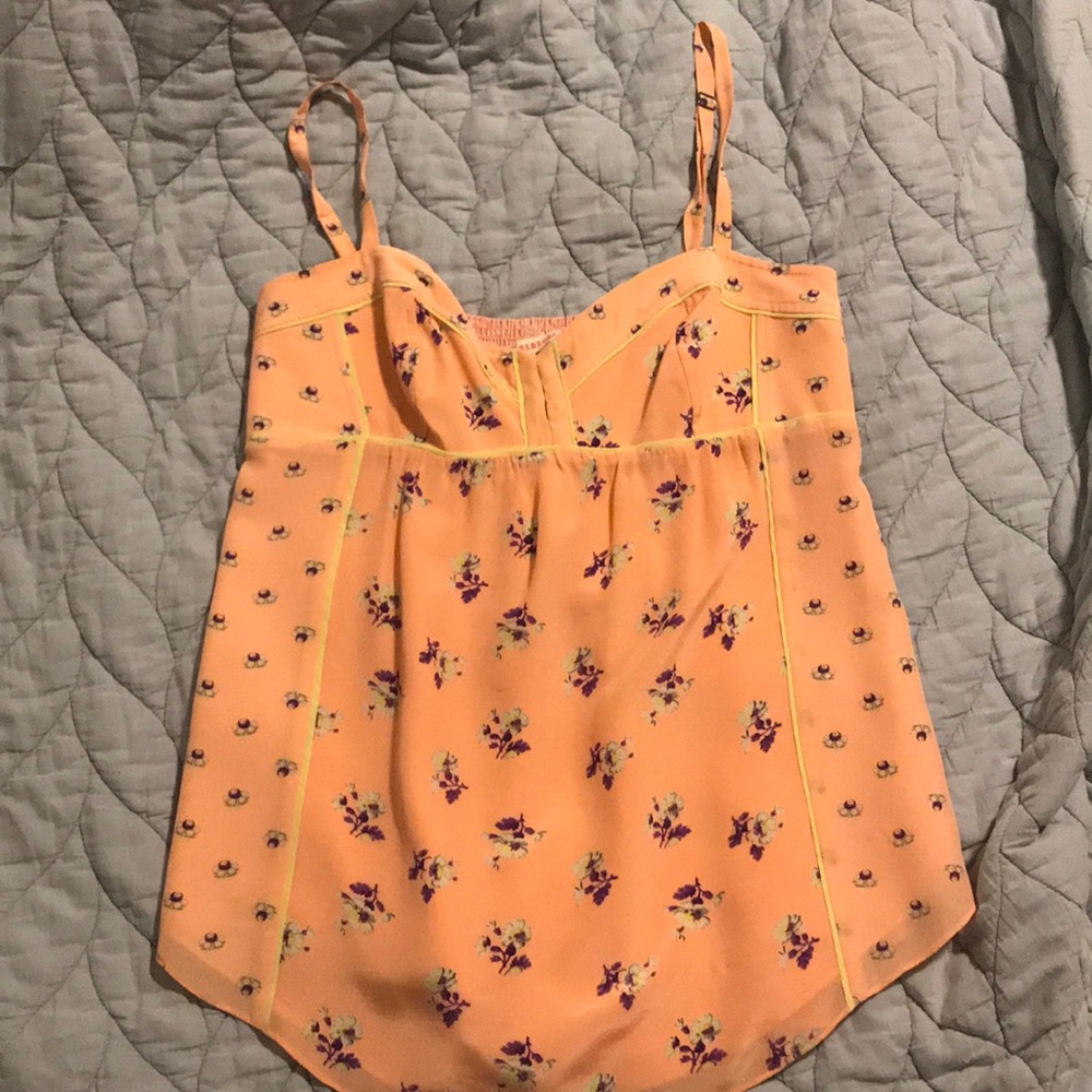 Pink silk Rebecca Taylor tank